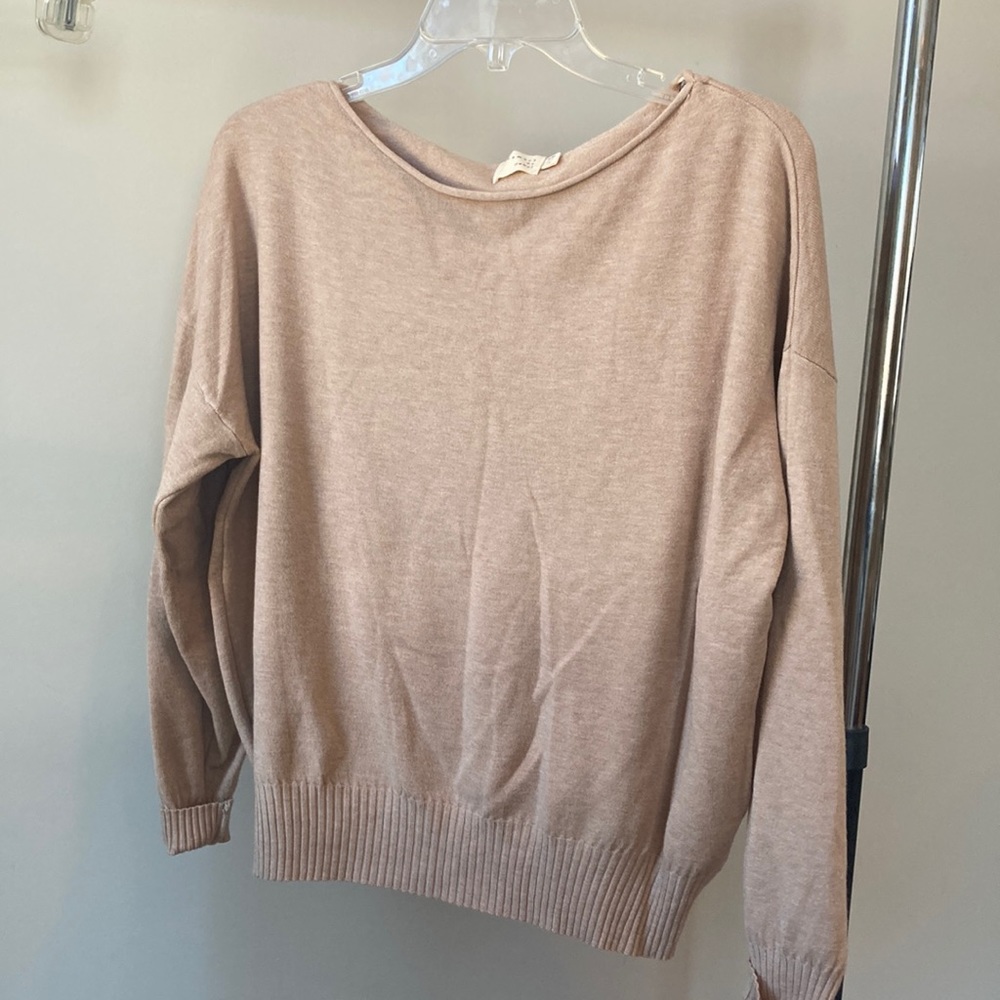 Beautiful tan colored soft long sleeved top.